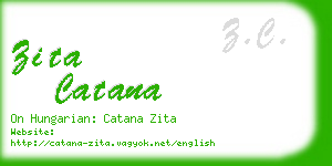 zita catana business card